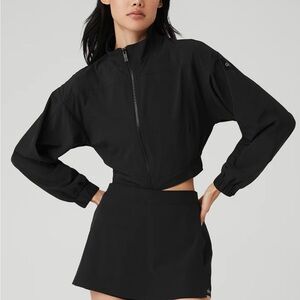 ALO Yoga Women's Sleek Black Bomber Jacket